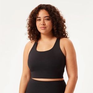 Girlfriend Collective Black Paloma Racerback Bra